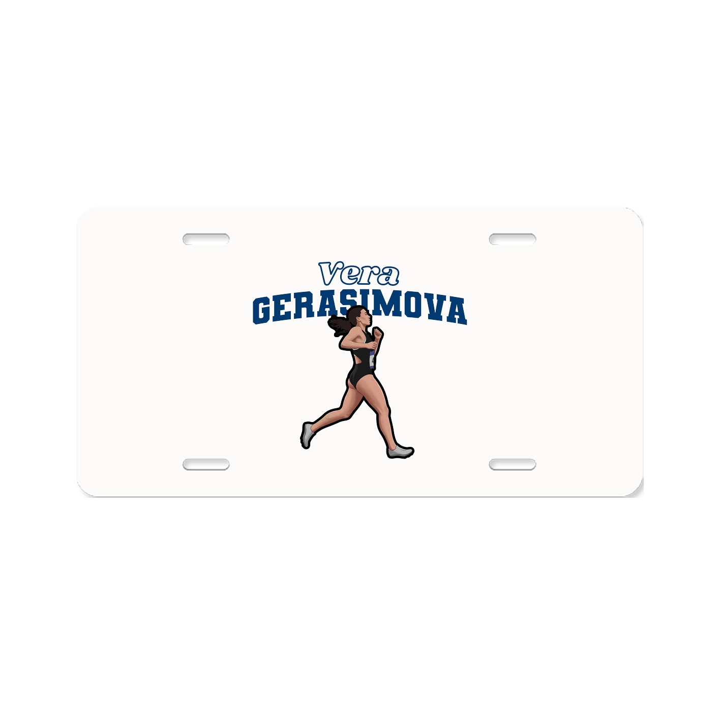 License Plate — Name Arch in Classic