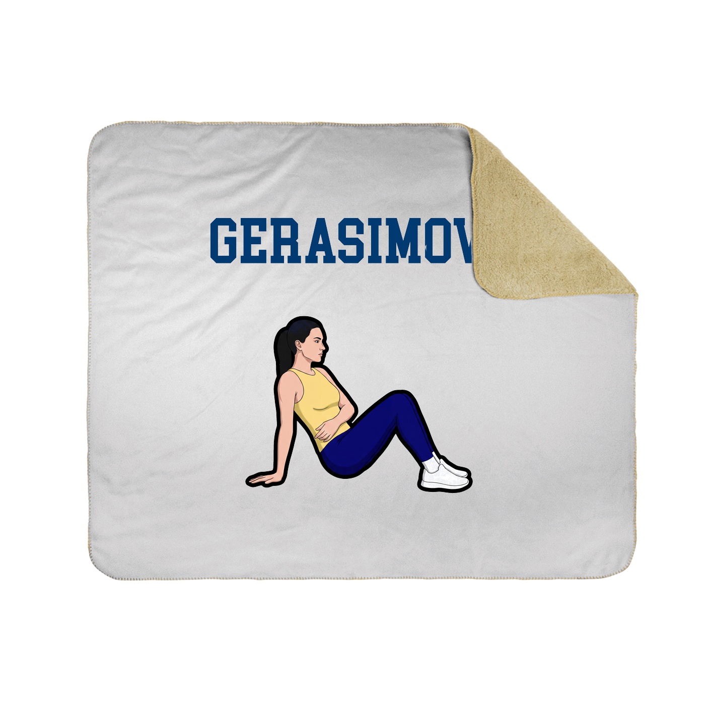 Throw Blanket — Shirsey in White