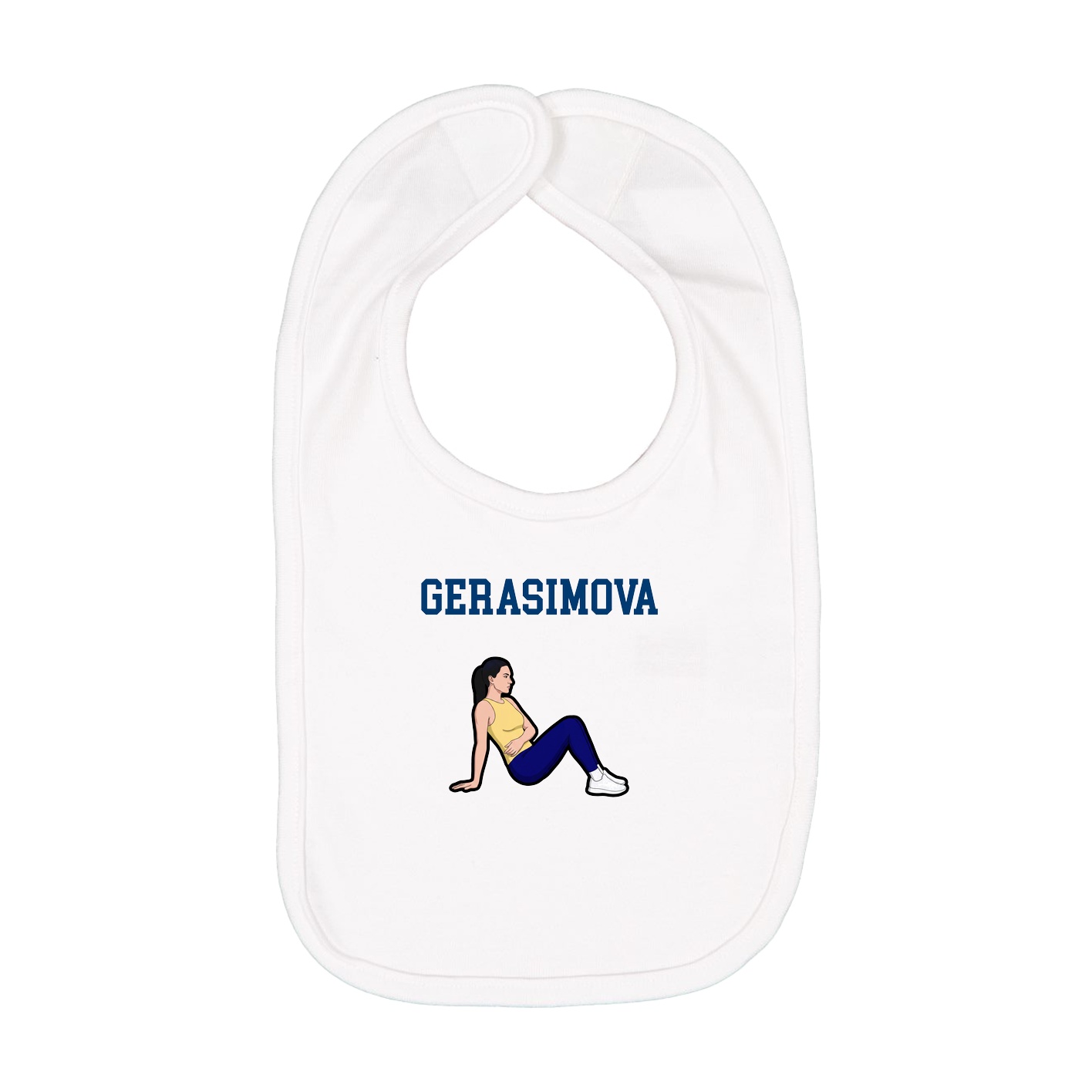 Infant Bib — Shirsey in White