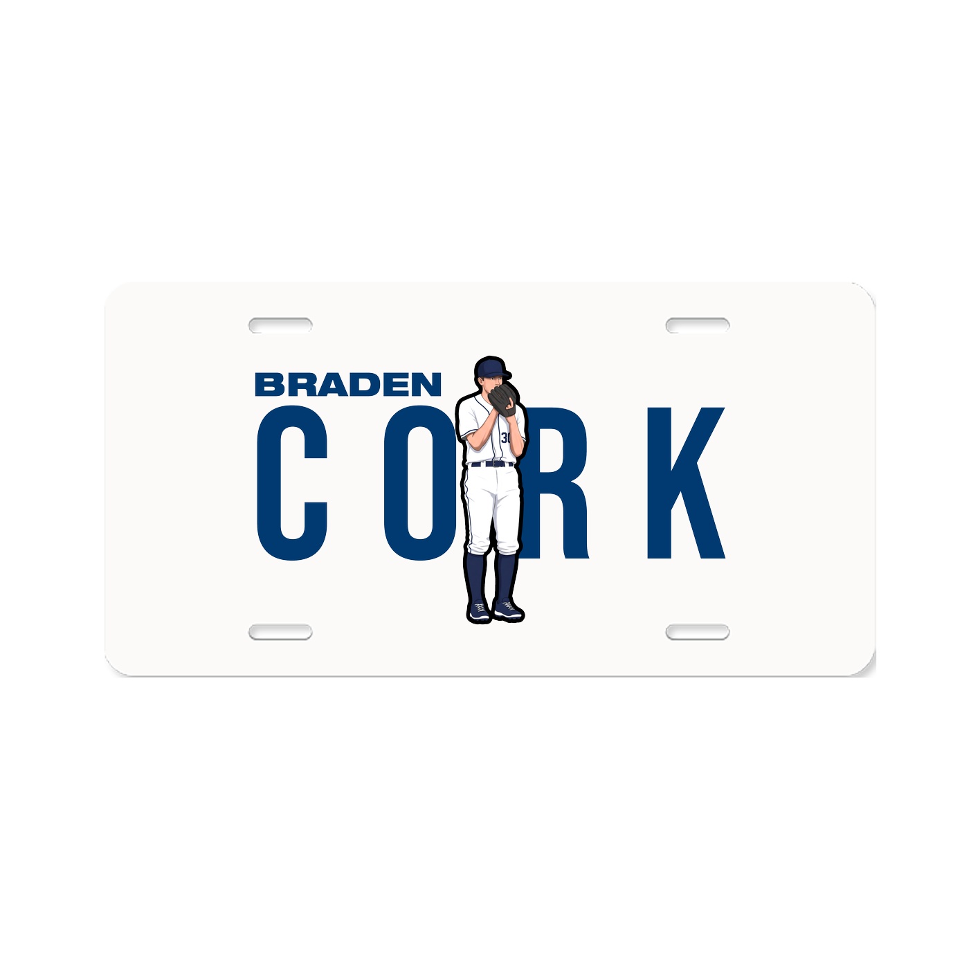 License Plate — Player Name in Classic