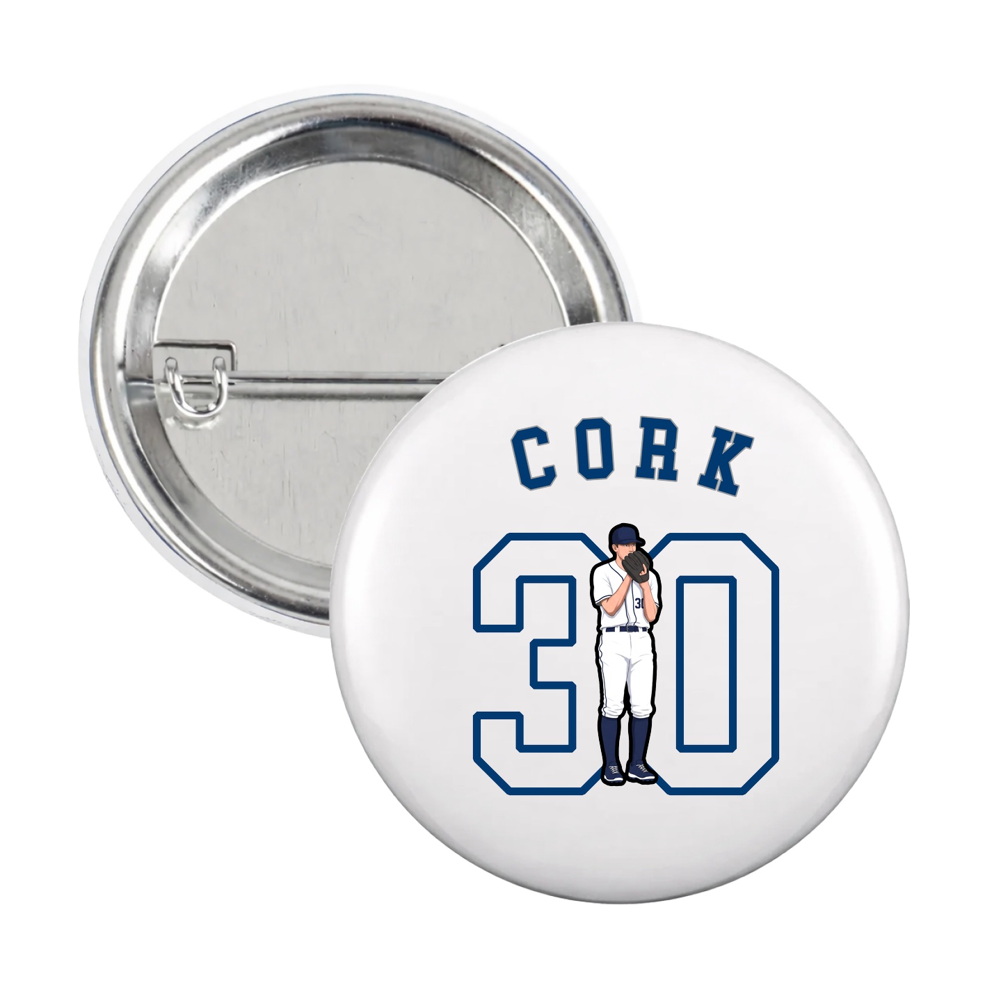 Game Day Button — Shirsey Arch in White