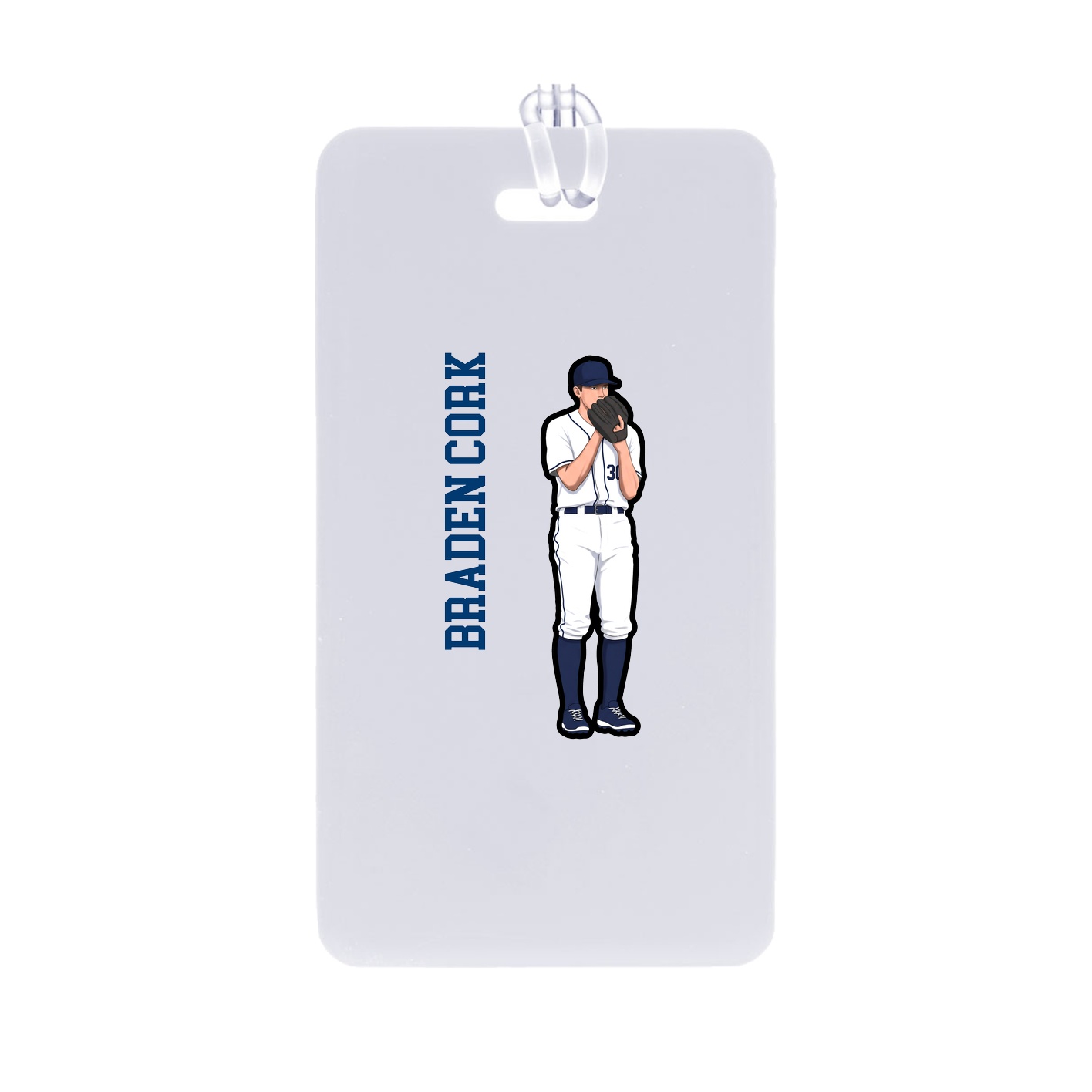 Bag Tag — Name Vertical in Classic