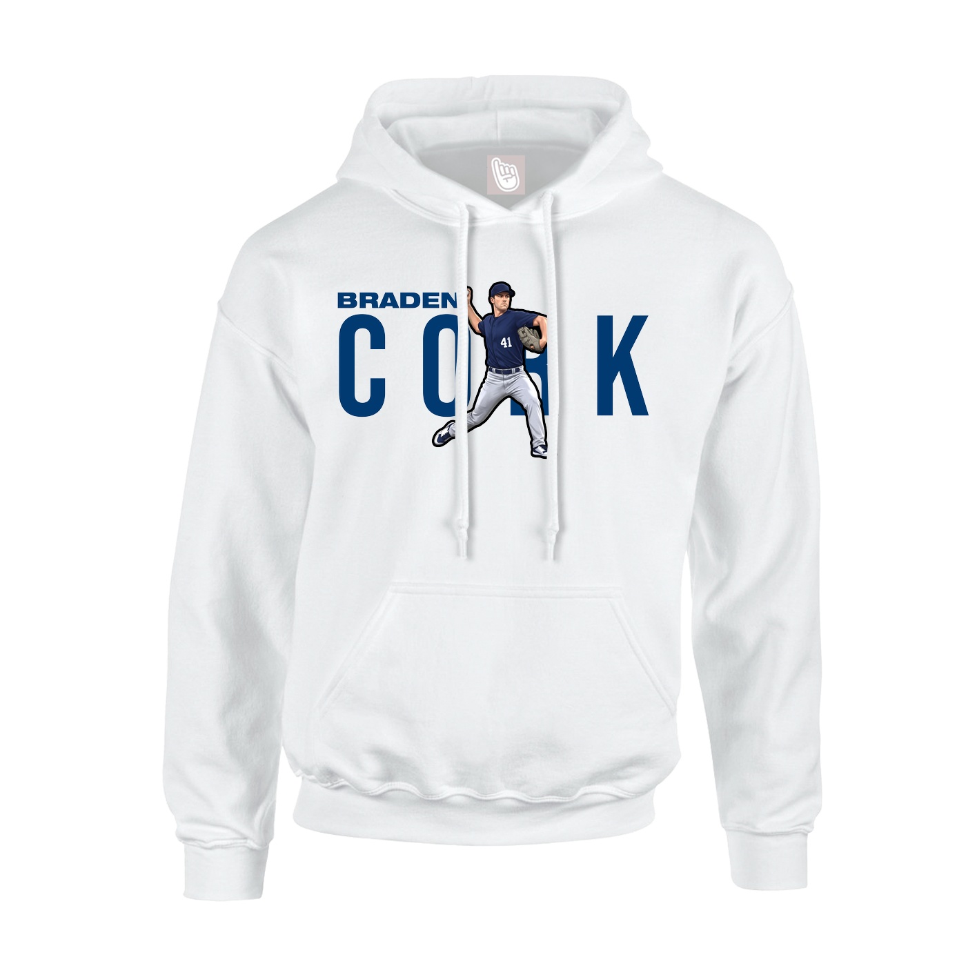 Hoodie — Player Name in White
