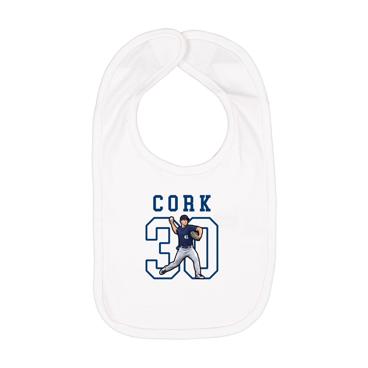 Infant Bib — Shirsey in White