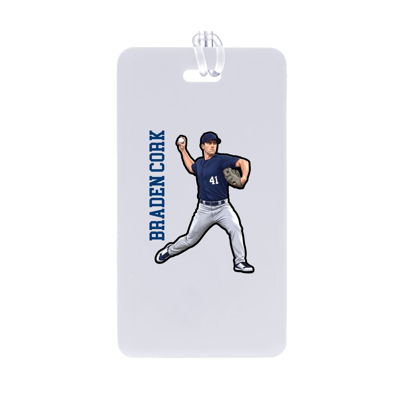 Bag Tag — Name Vertical in Classic