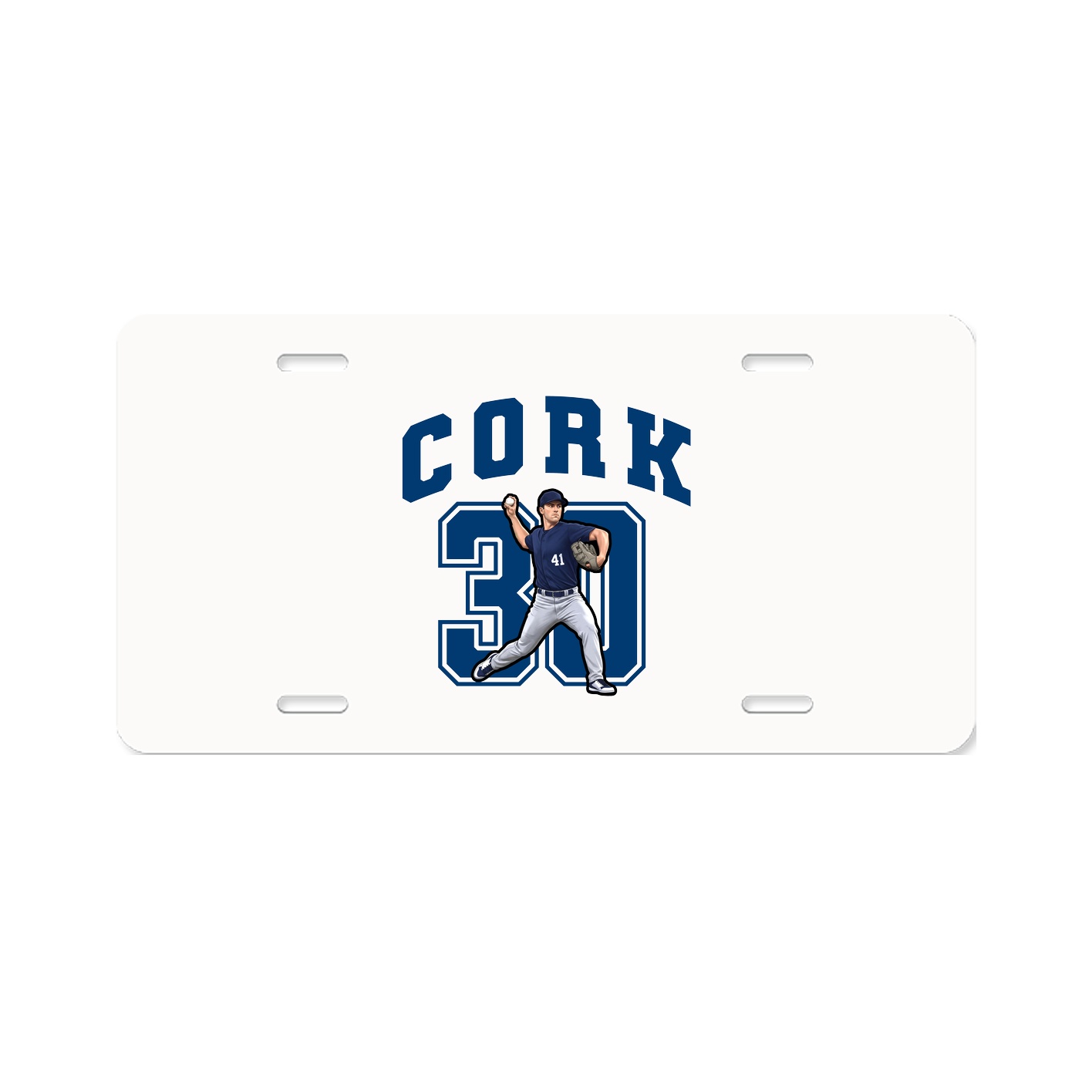 License Plate — Number in Classic