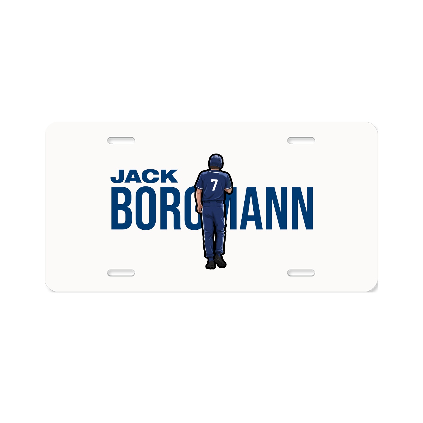 License Plate — Player Name in Classic
