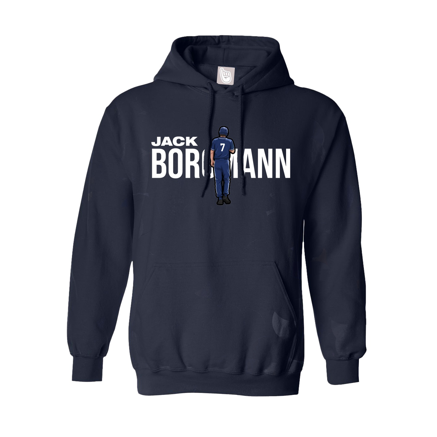 Hoodie — Player Name in Navy