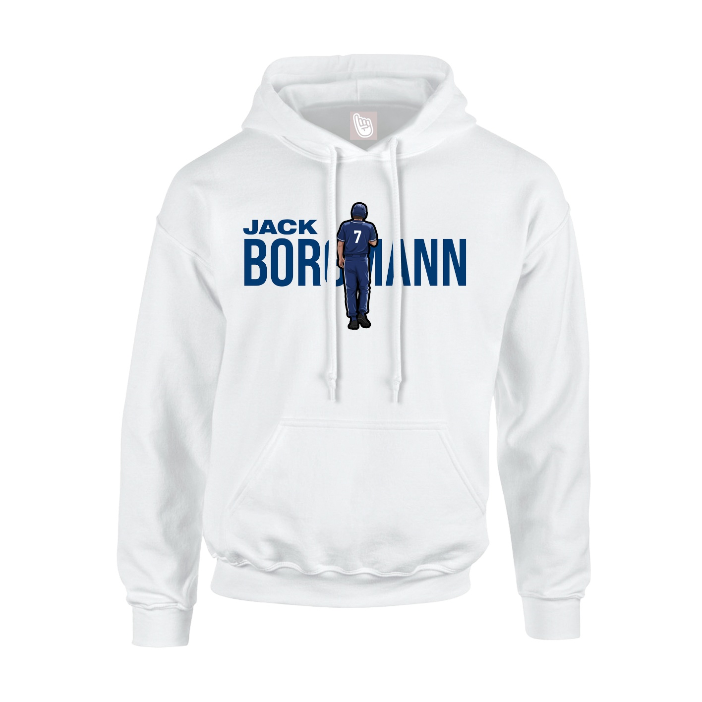 Youth Hoodie — Player Name in White