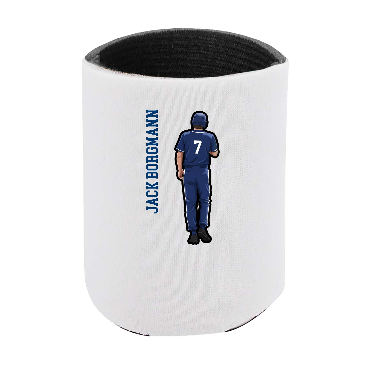 Can Holder — Name Vertical in White