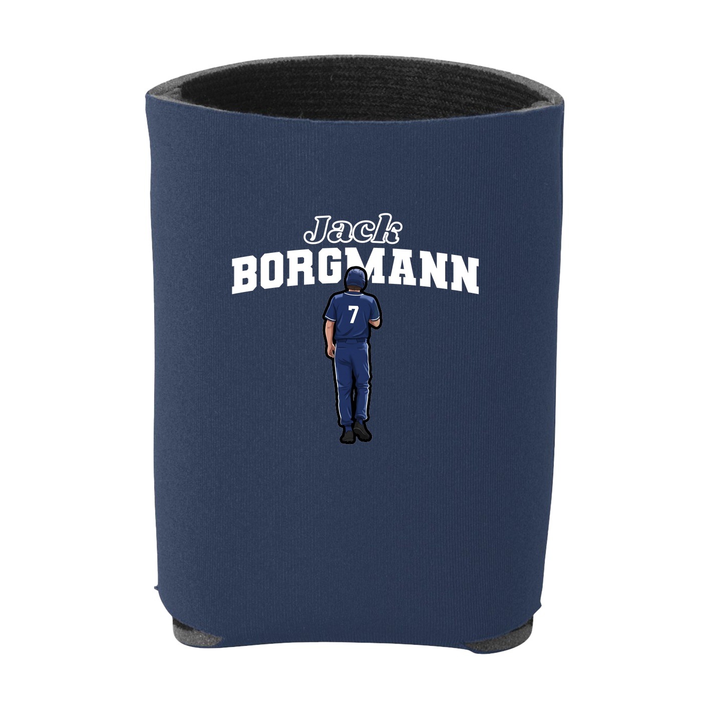 Can Holder — Name Arch in Navy