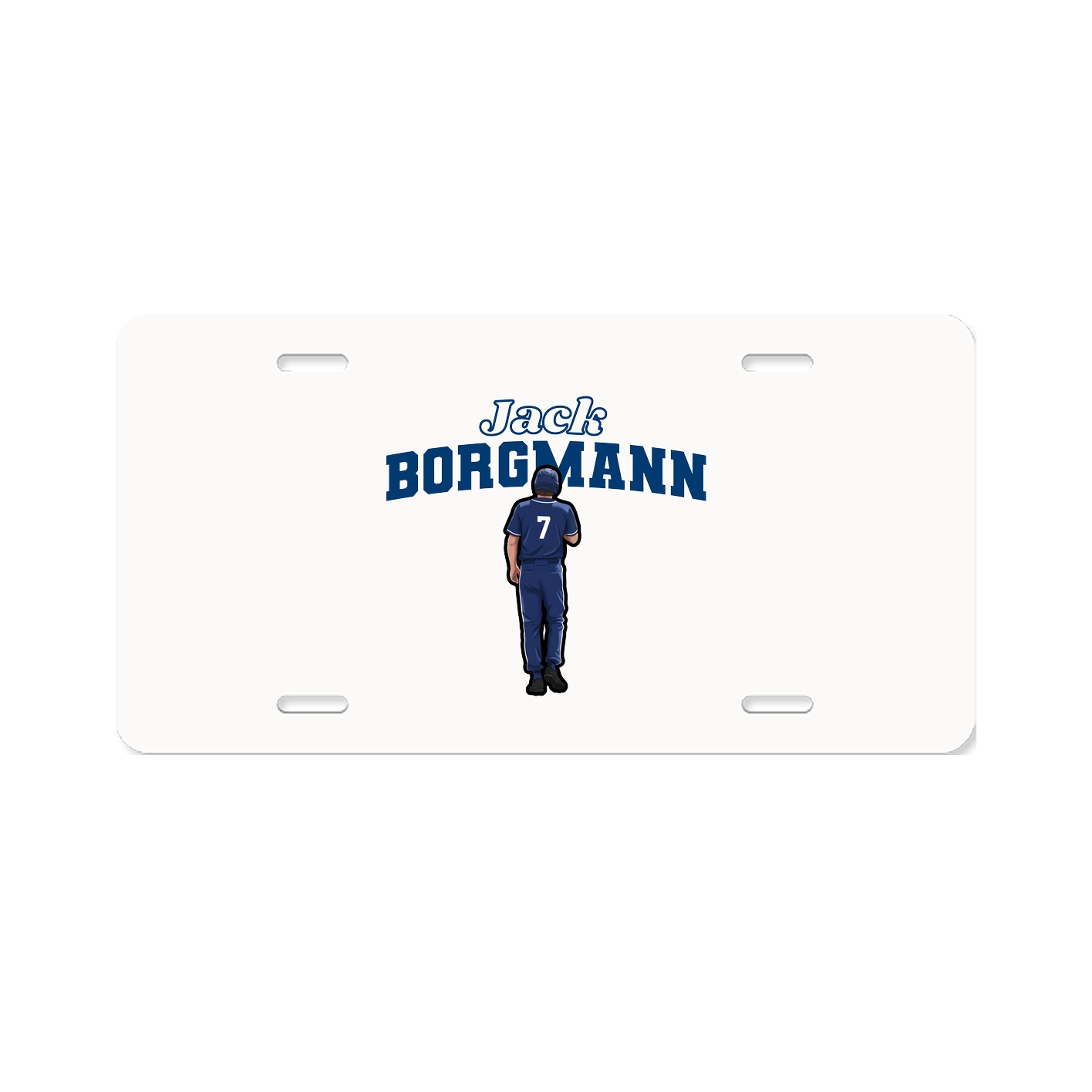 License Plate — Name Arch in Classic
