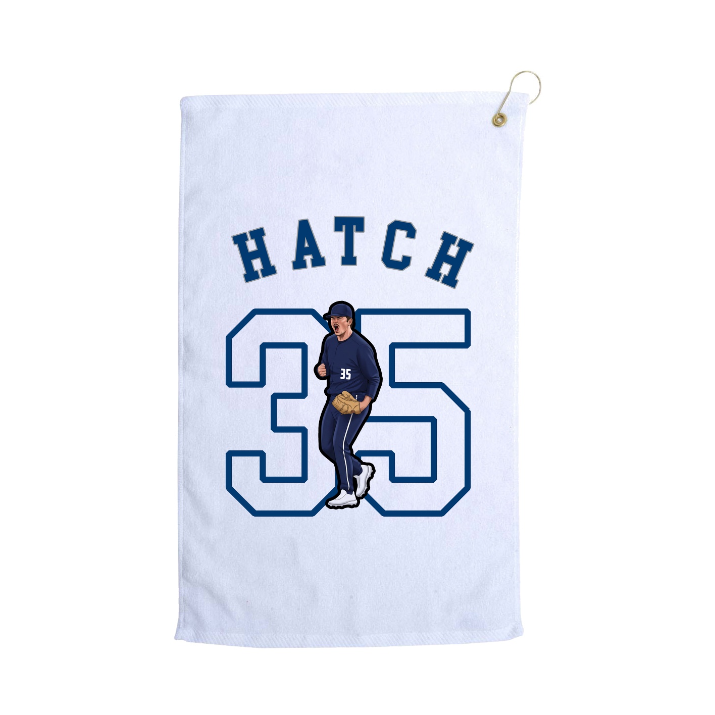 Golf Towel — Shirsey Arch in White