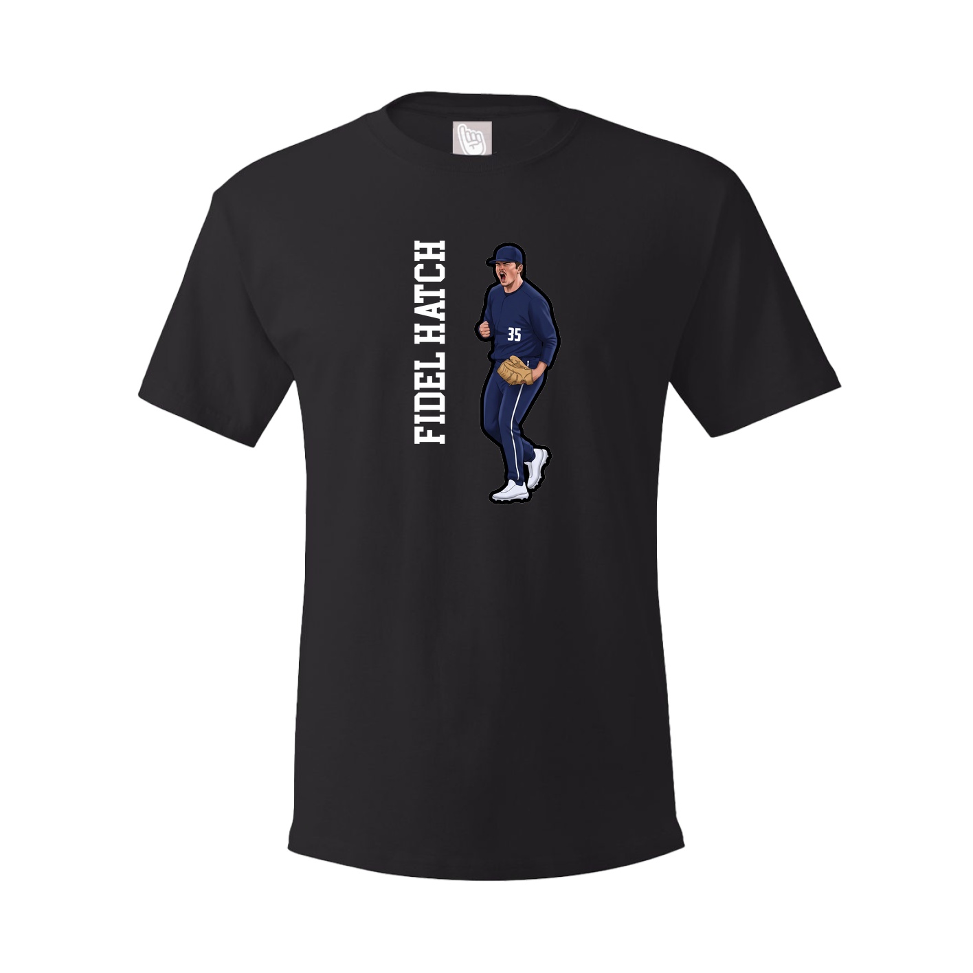 Tee — Name Vertical in Black