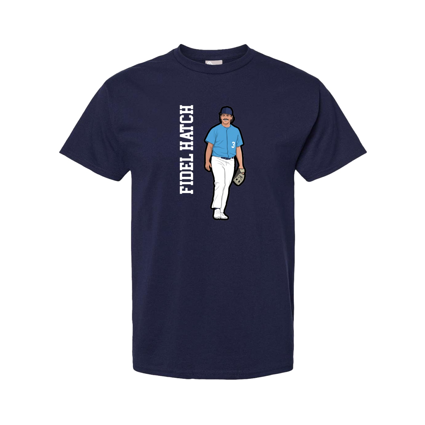 Tee — Name Vertical in Navy