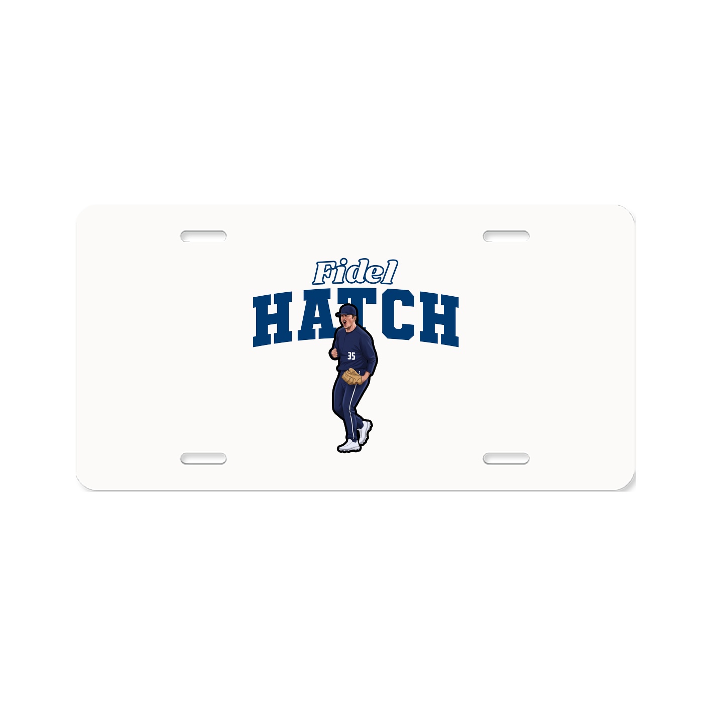 License Plate — Name Arch in Classic