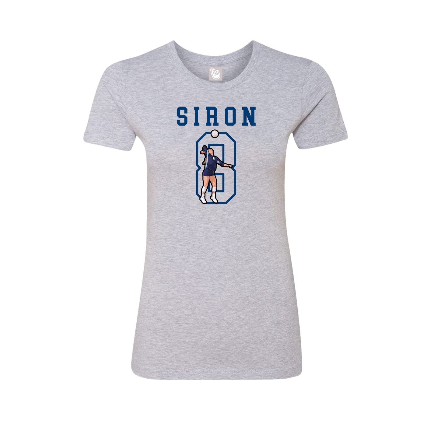Fitted Women's Tee — Shirsey in Grey
