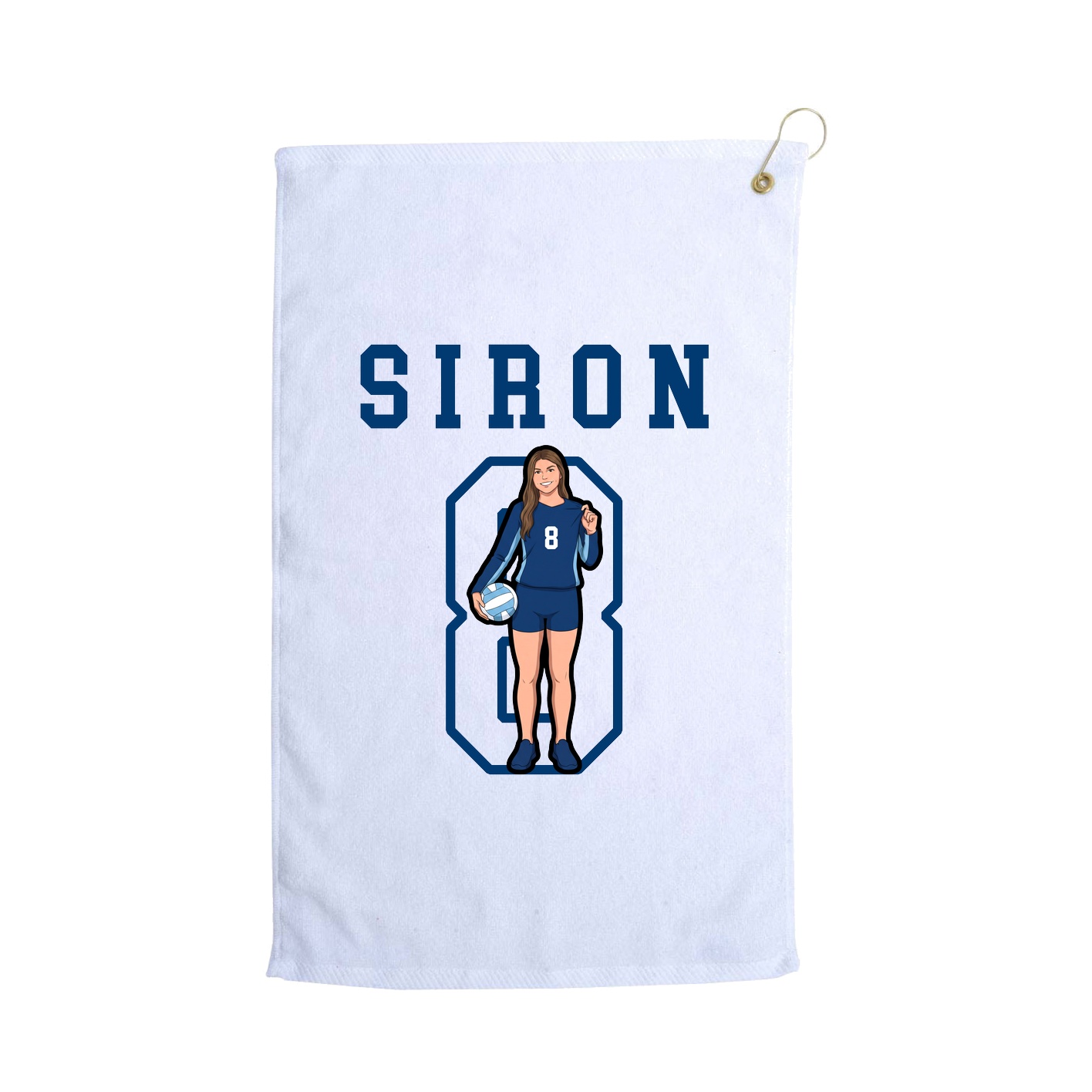 Golf Towel — Shirsey in White