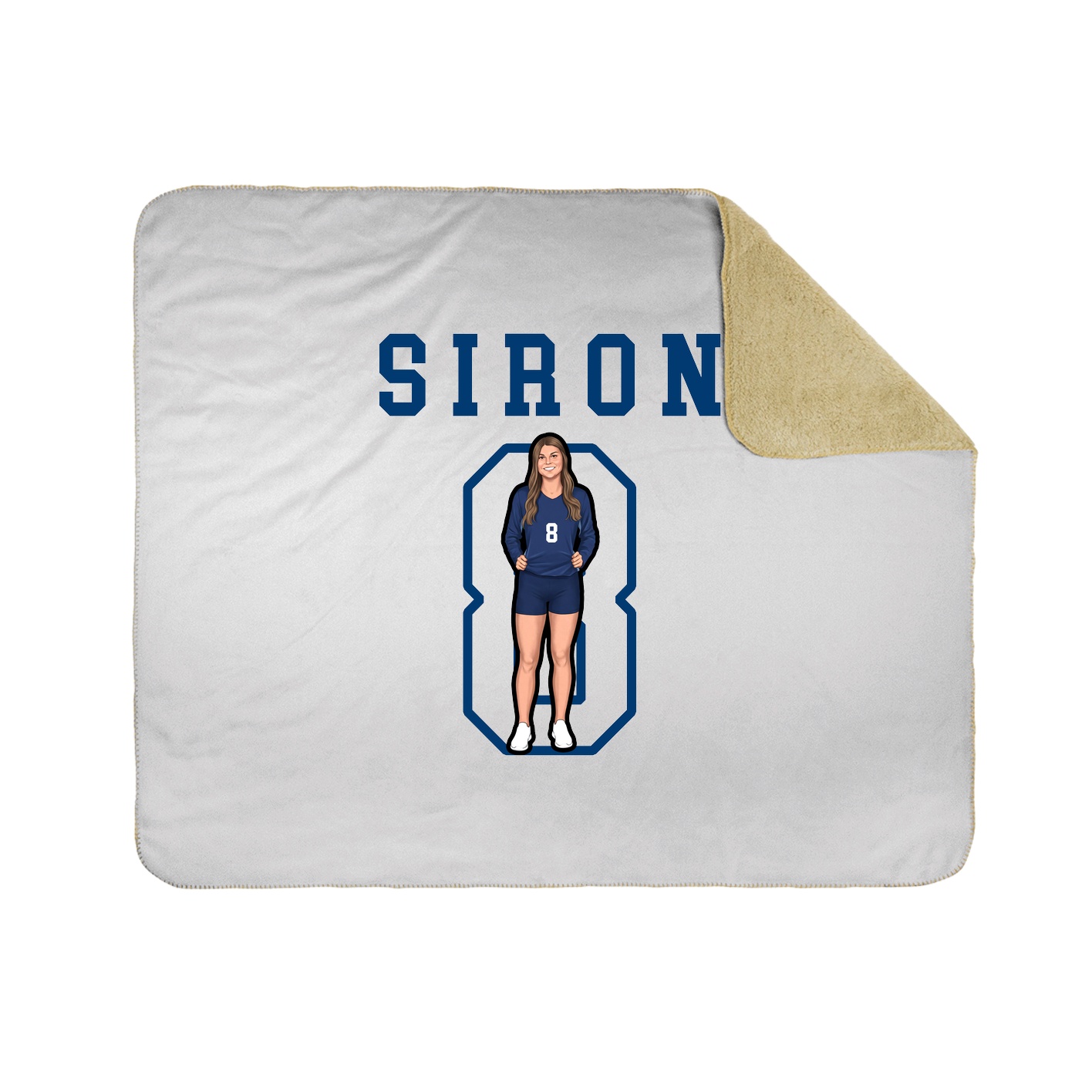 Throw Blanket — Shirsey in White