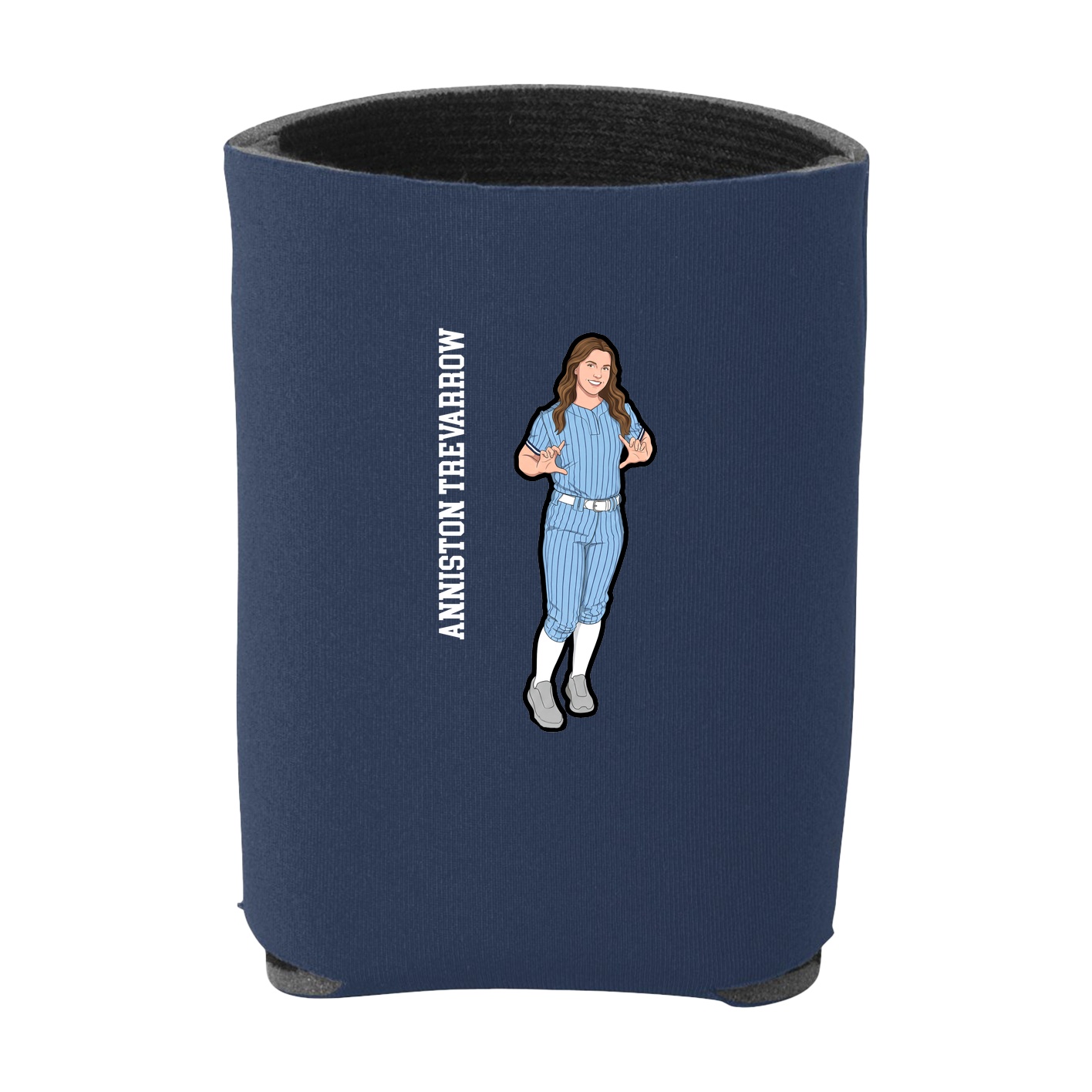 Can Holder — Name Vertical in Navy