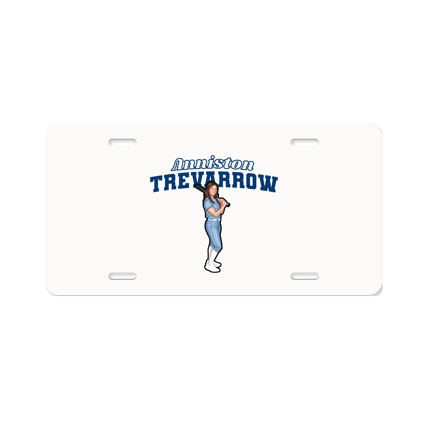 License Plate — Name Arch in Classic