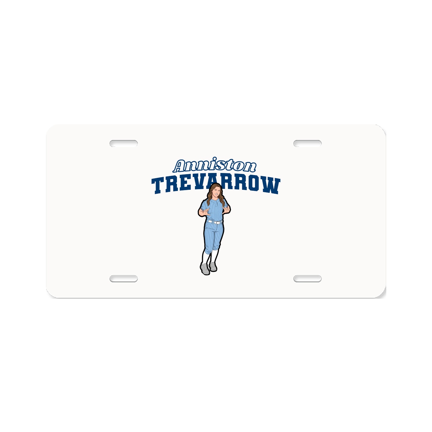 License Plate — Name Arch in Classic