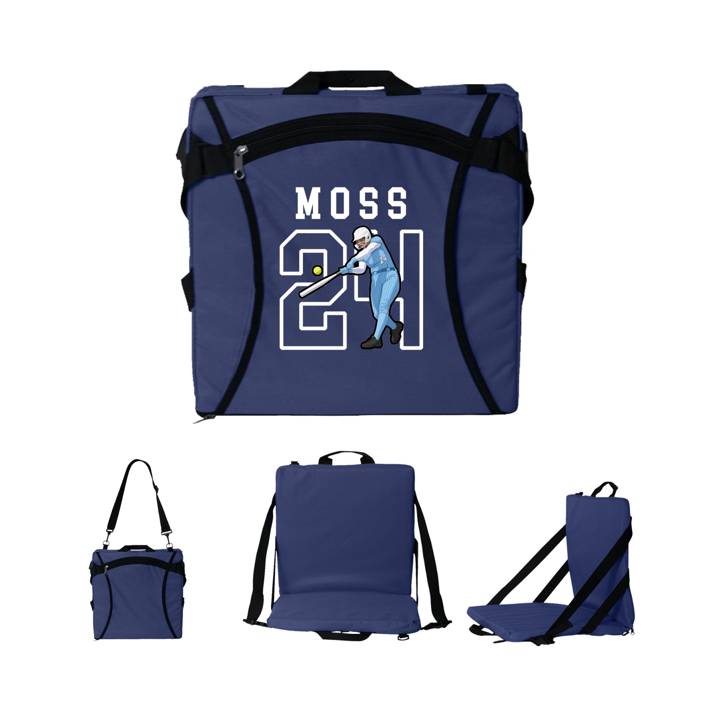 Folding Stadium Seat — Shirsey in Navy