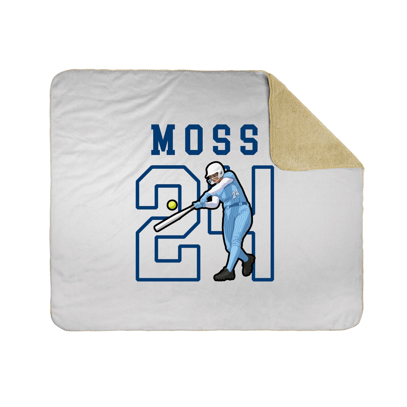 Throw Blanket — Shirsey in White