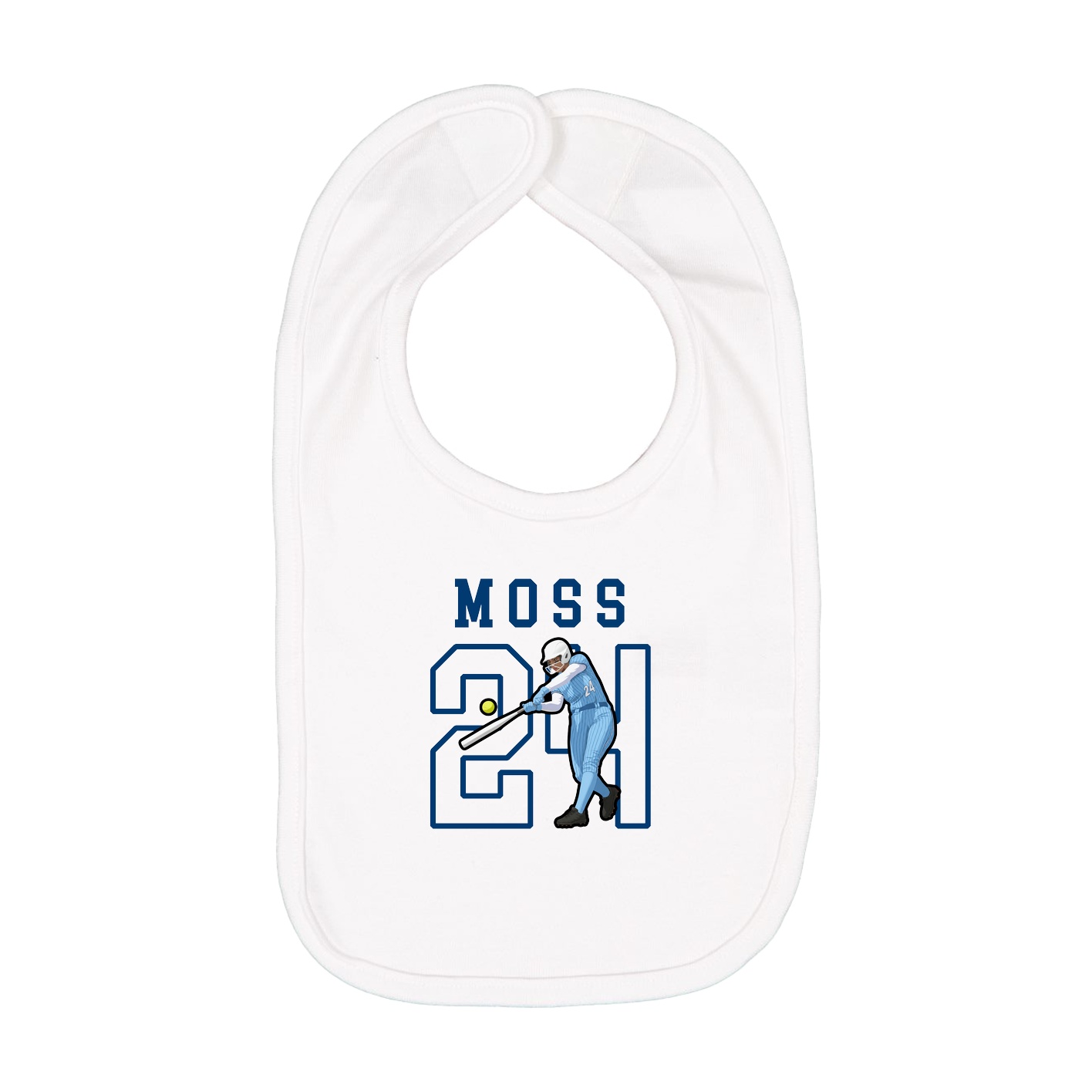 Infant Bib — Shirsey in White