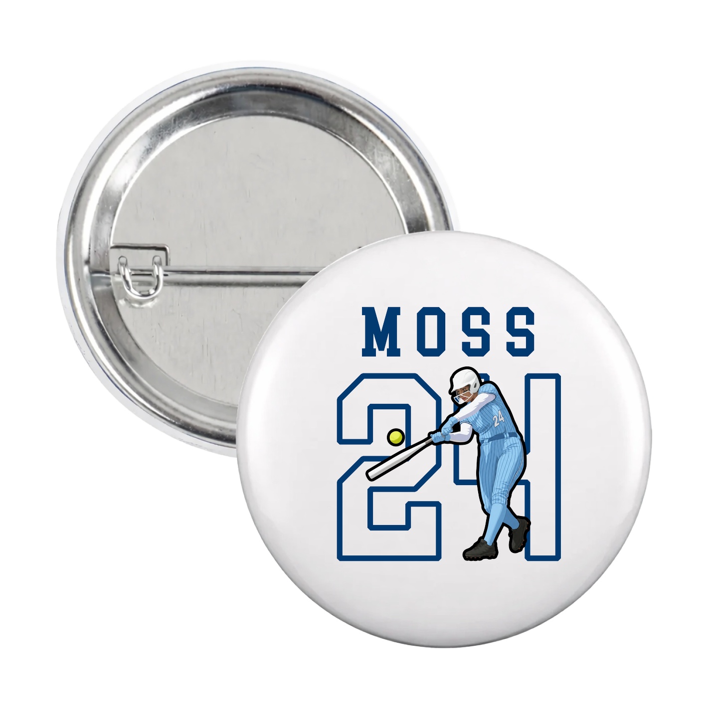 Game Day Button — Shirsey in White