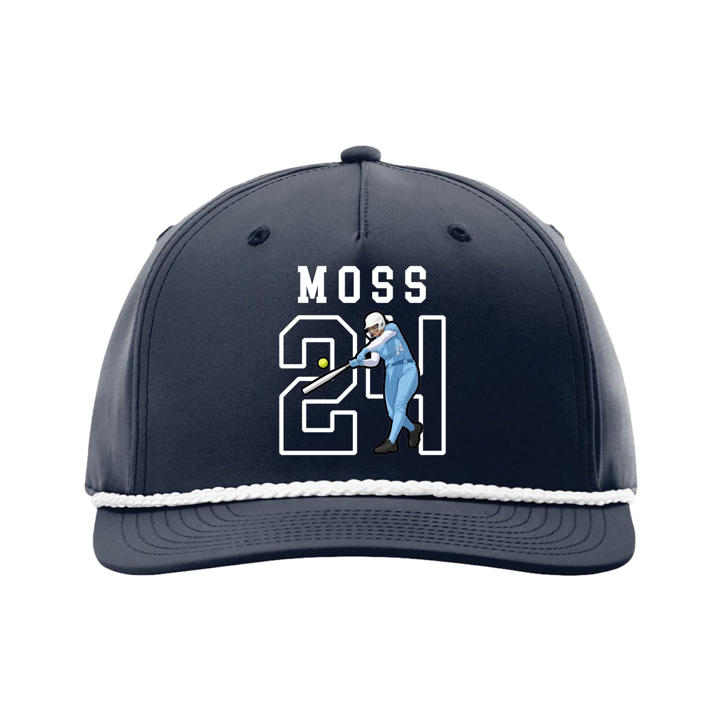 Five-Panel Classic Rope Cap — Shirsey in Navy