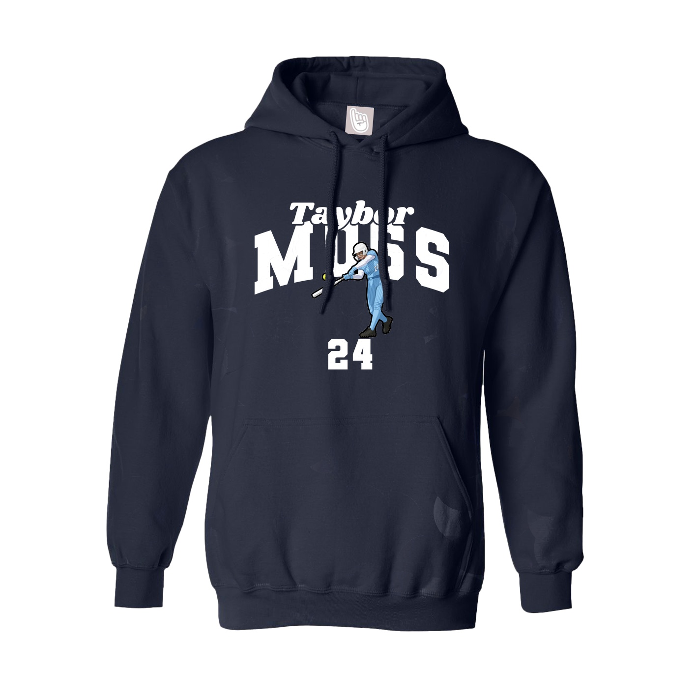 Youth Hoodie — Signature Arch in Navy