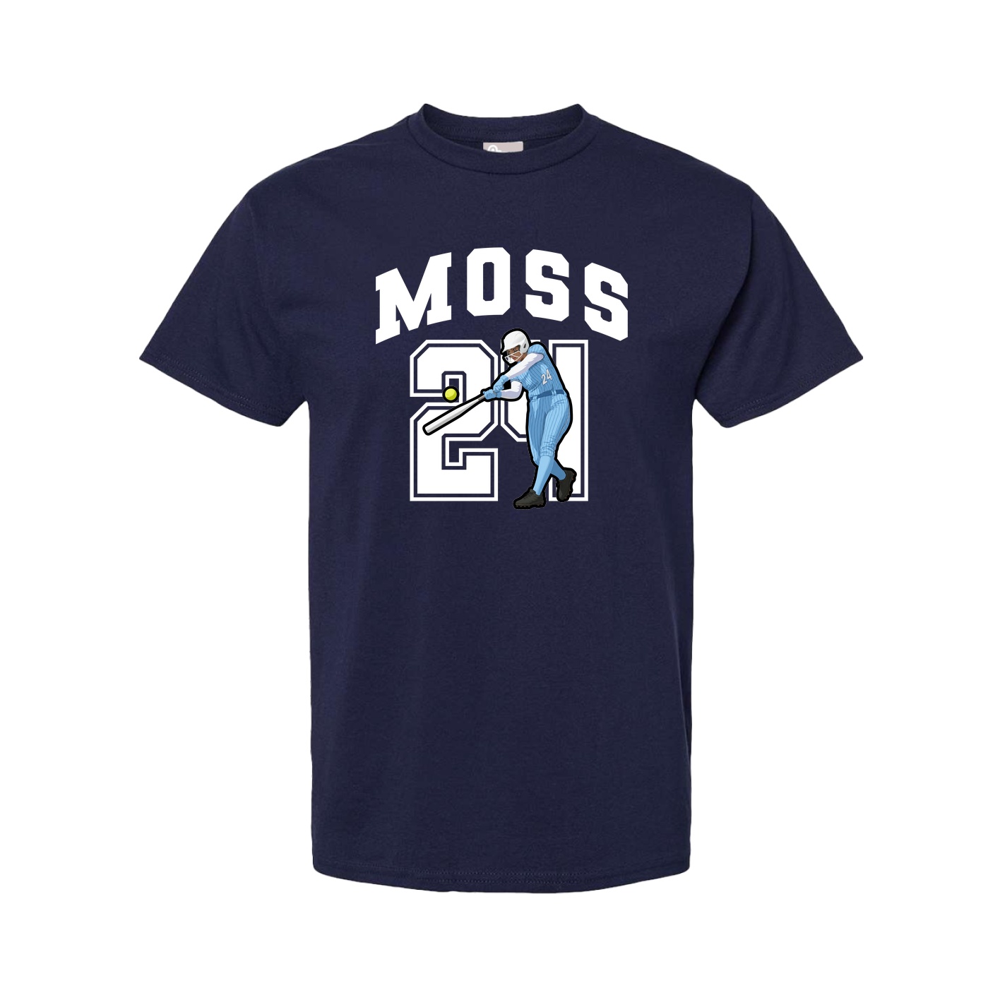 Tee — Number in Navy