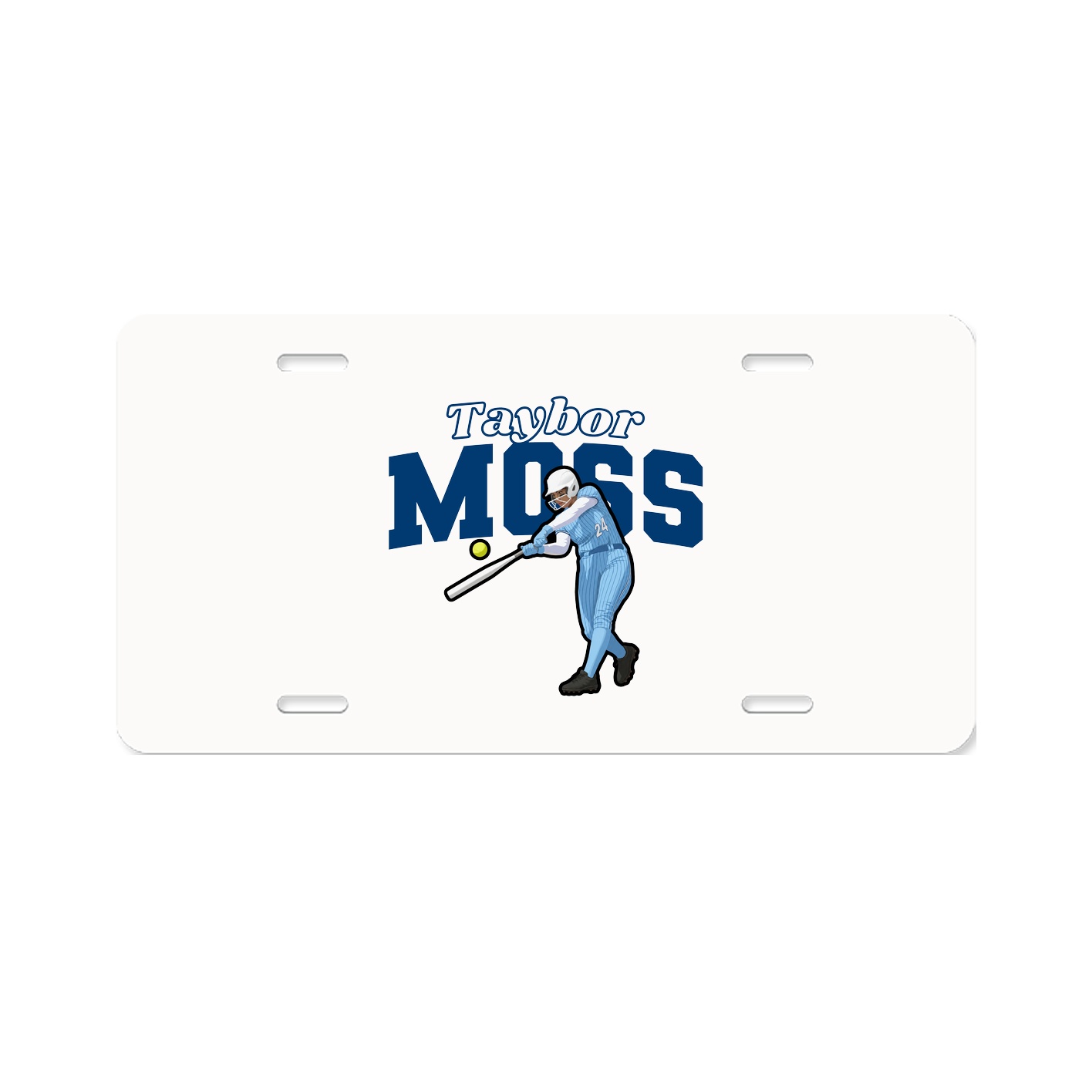 License Plate — Name Arch in Classic