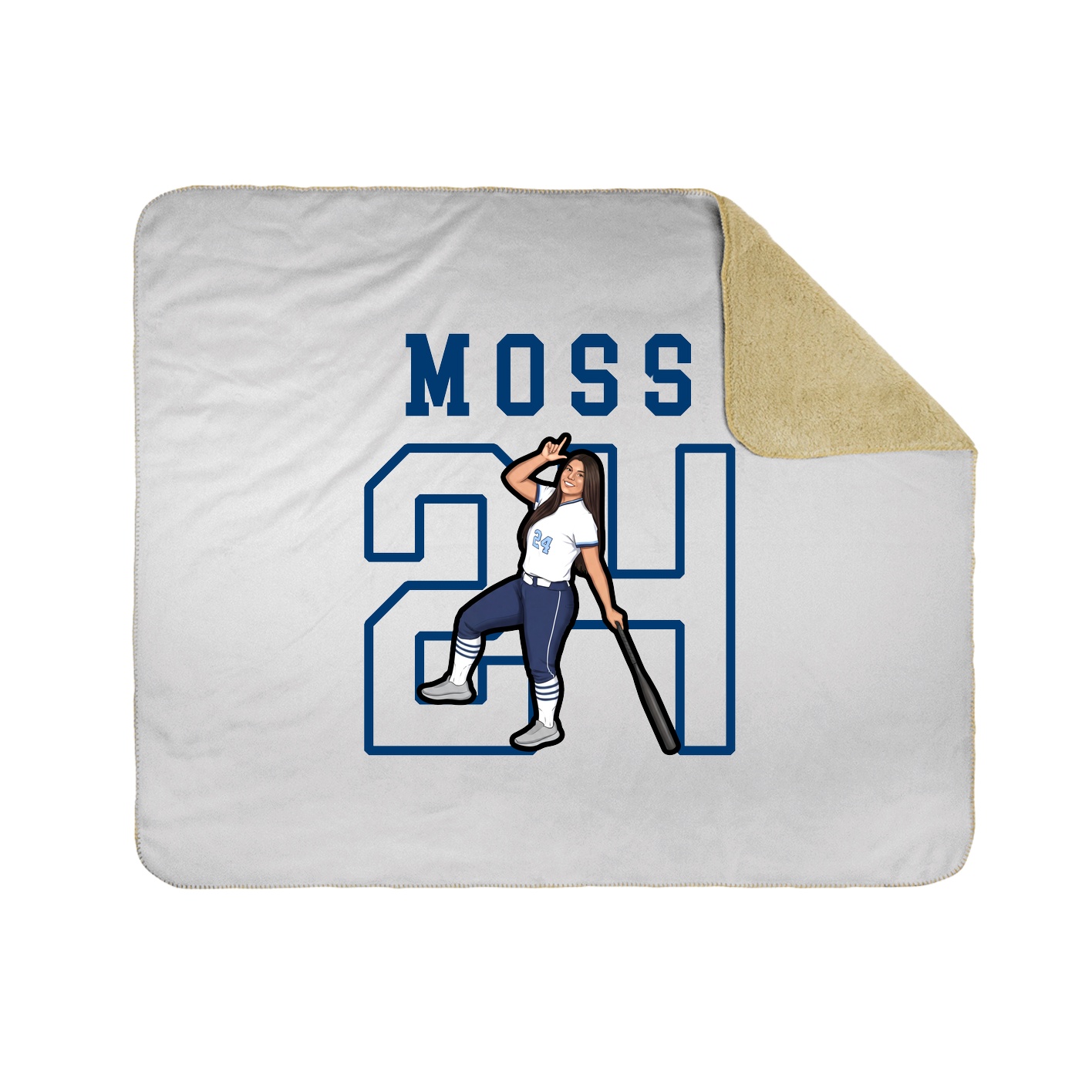 Throw Blanket — Shirsey in White