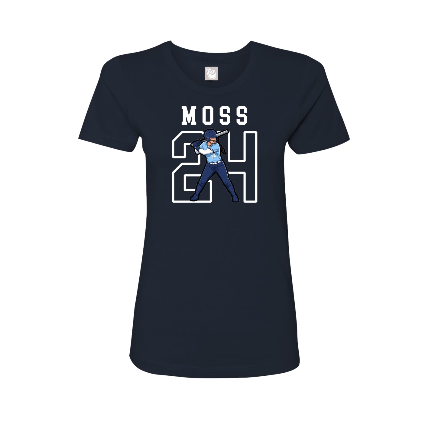 Fitted Women's Tee — Shirsey in Navy