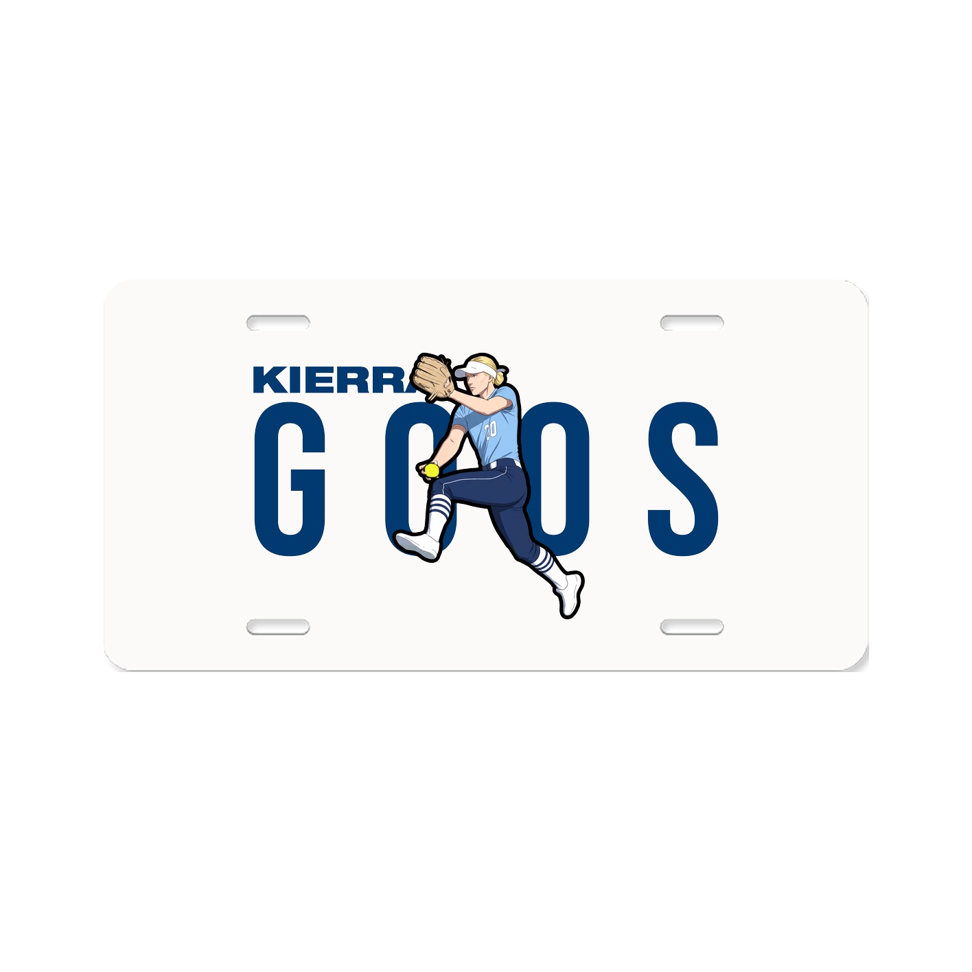 License Plate — Player Name in Classic