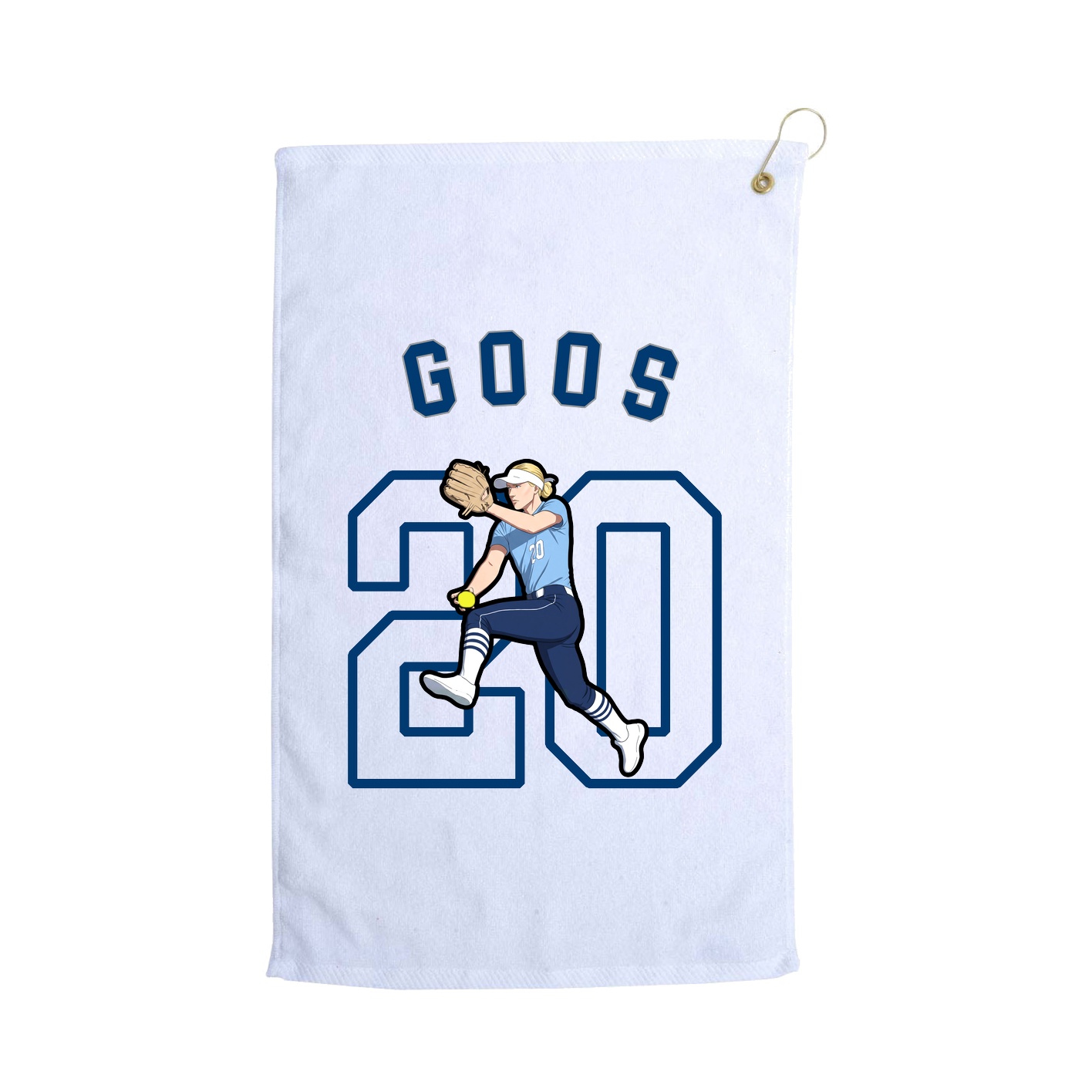 Golf Towel — Shirsey Arch in White