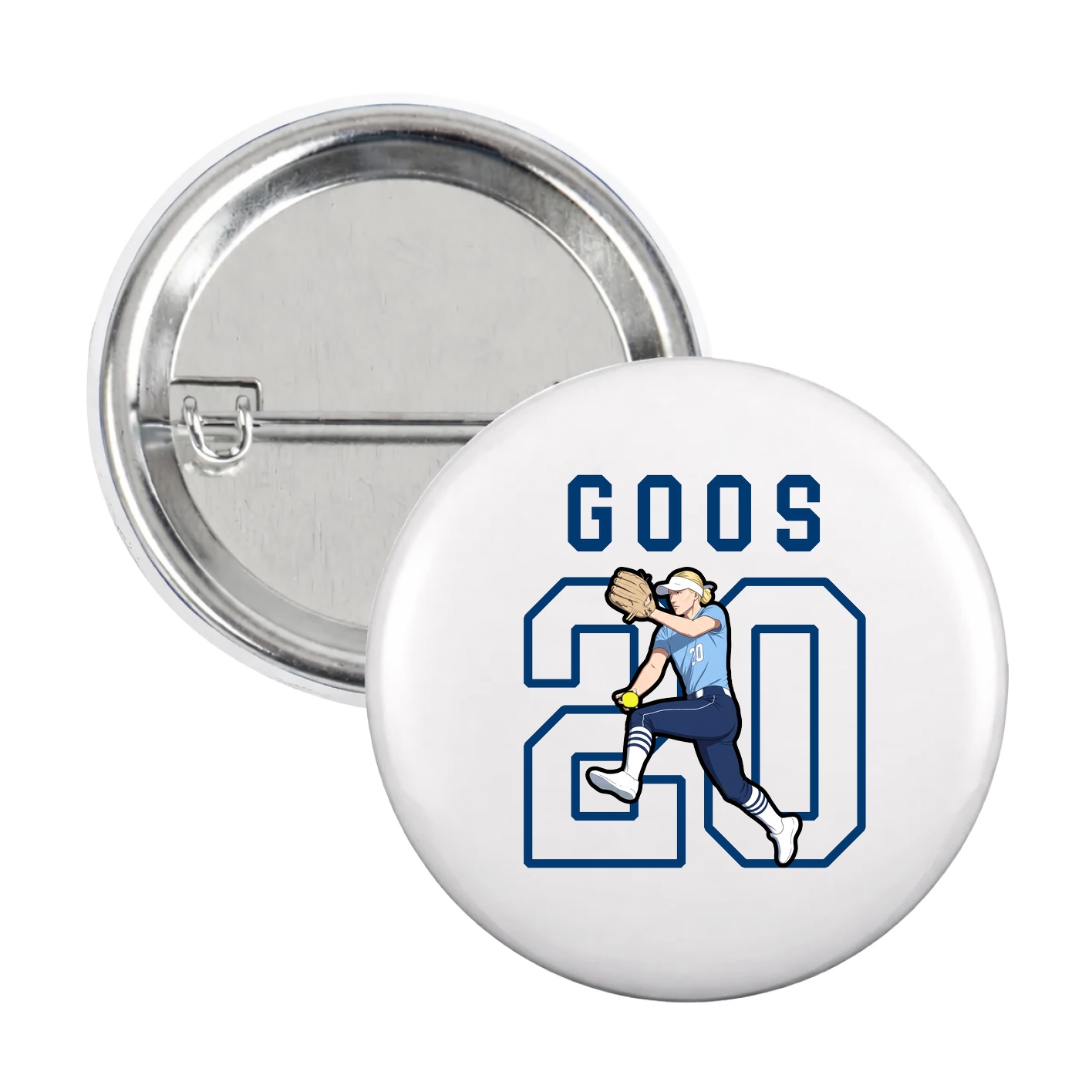 Game Day Button — Shirsey in White