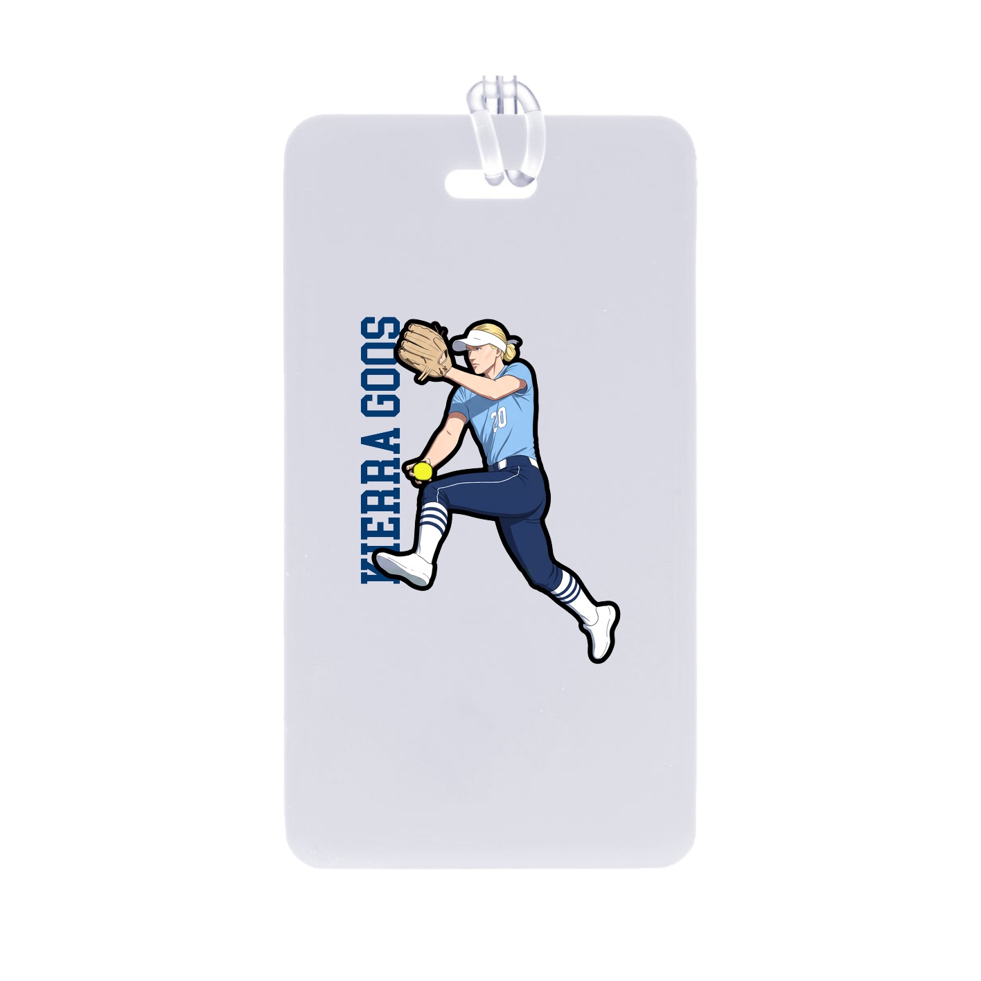 Bag Tag — Name Vertical in Classic