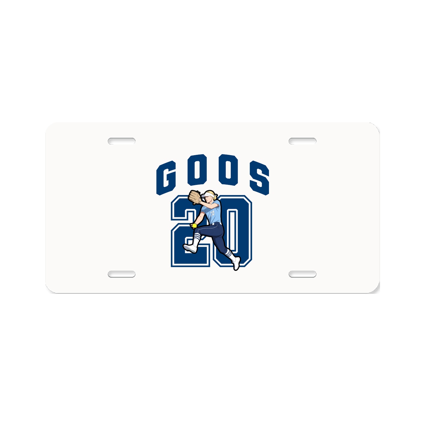 License Plate — Number in Classic