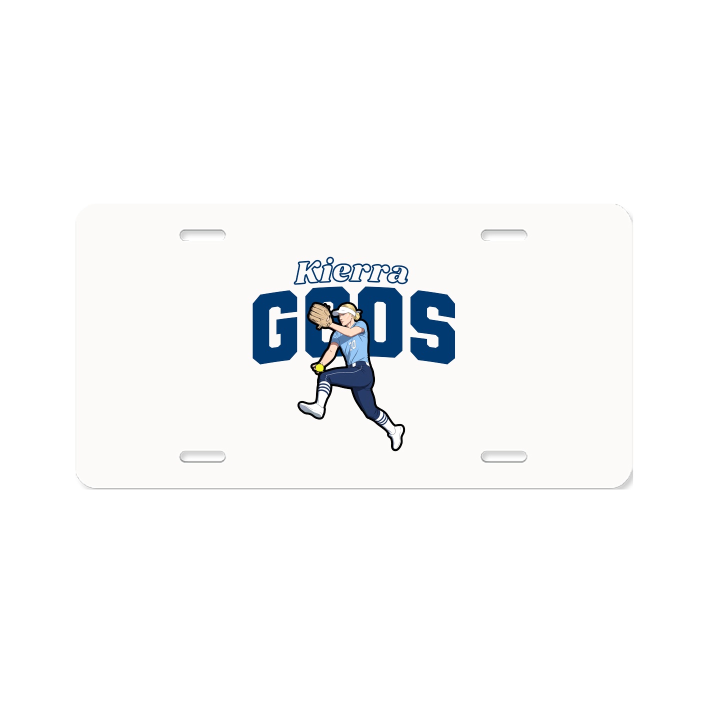 License Plate — Name Arch in Classic