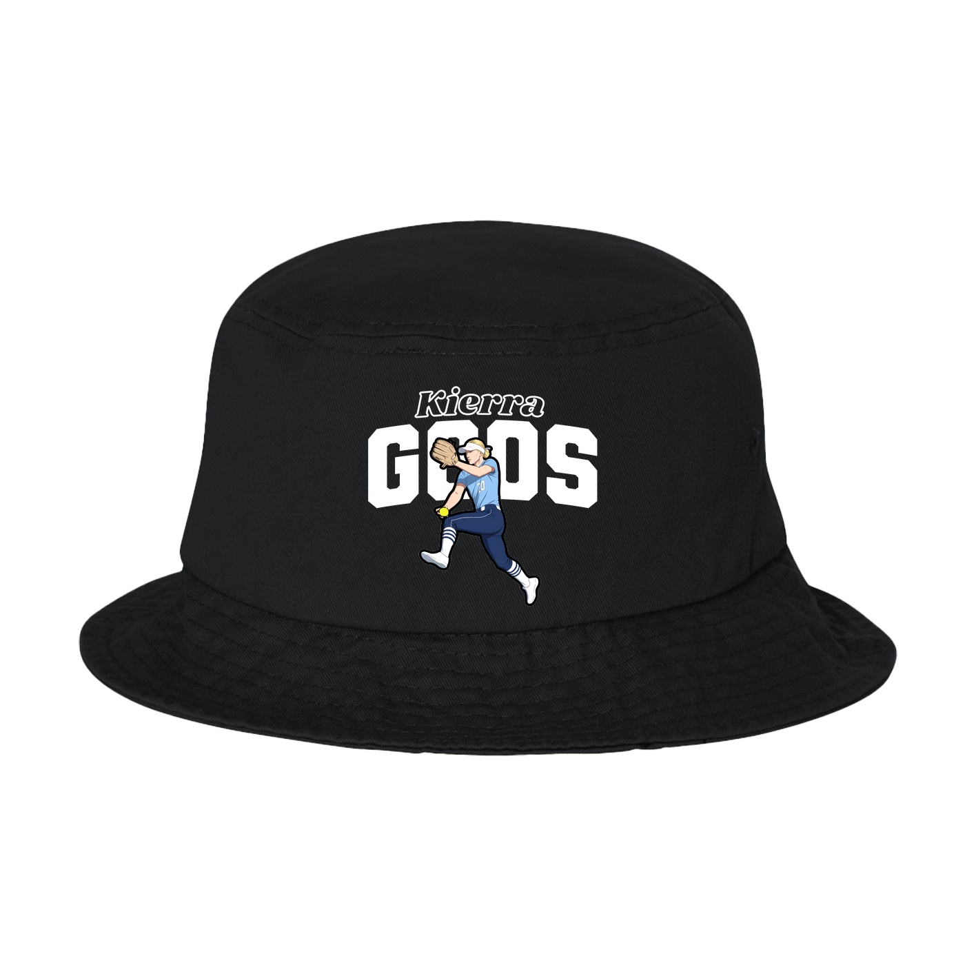 Bucket Cap — Name Arch in Black