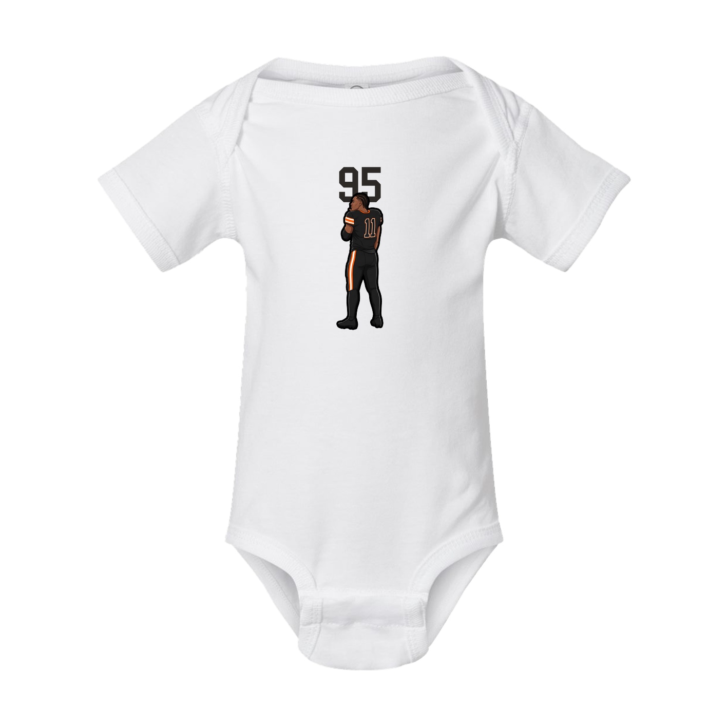 Baby Onesie — Number Top in White
