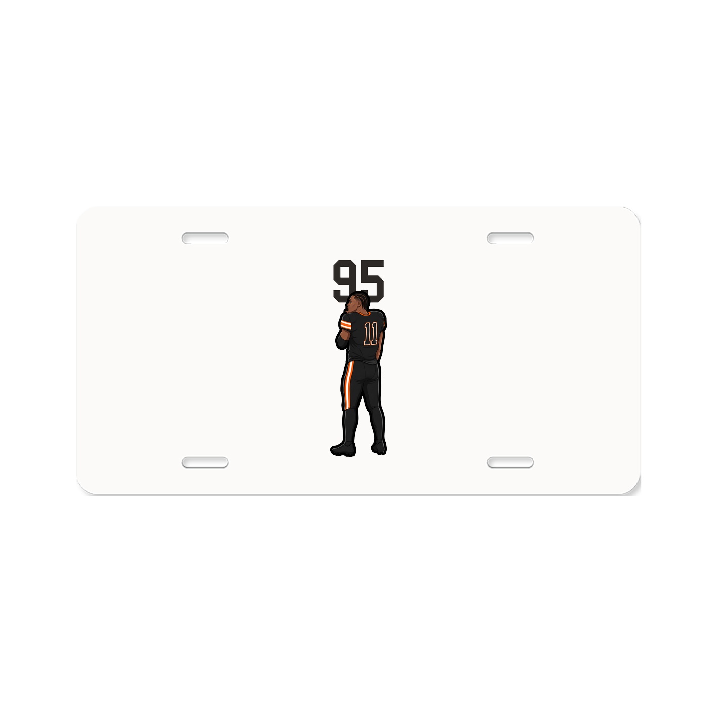 License Plate — Number Top in Classic