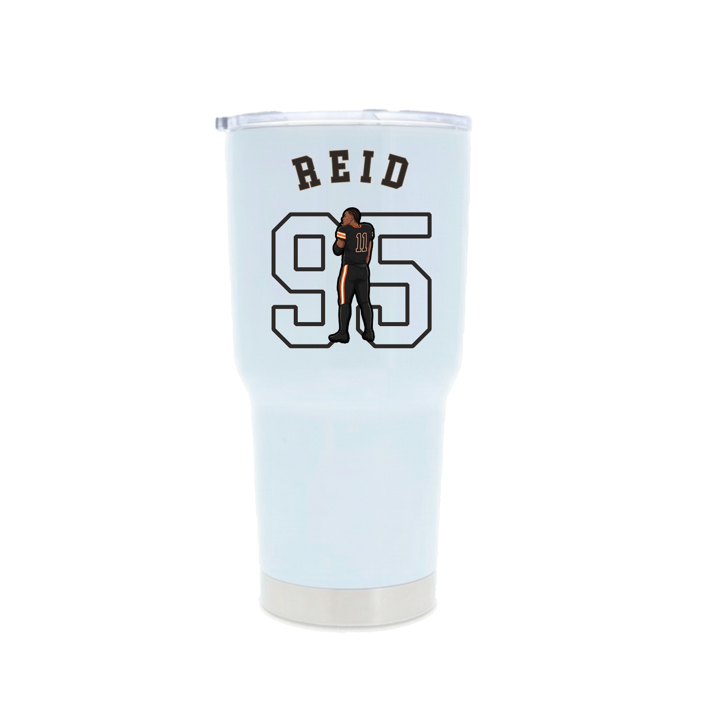 30oz Stainless Steel Tumbler — Shirsey Arch in White