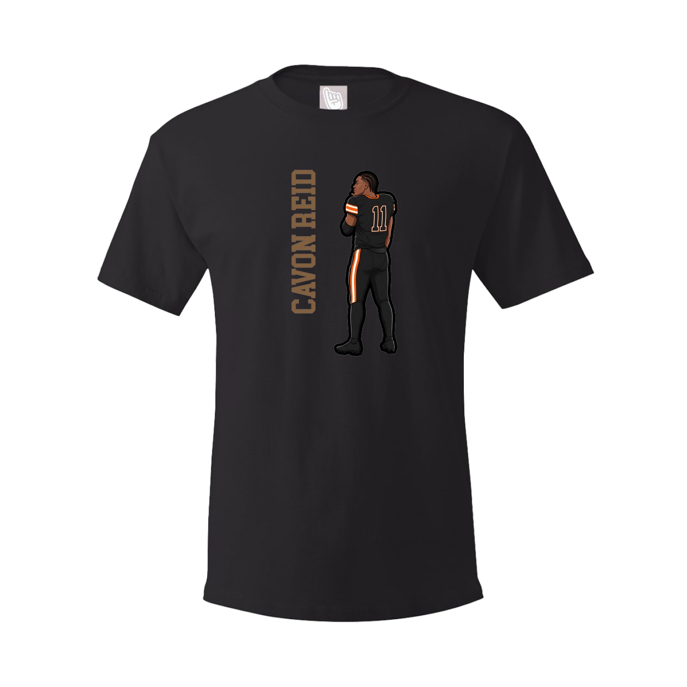 Tee — Name Vertical in Black