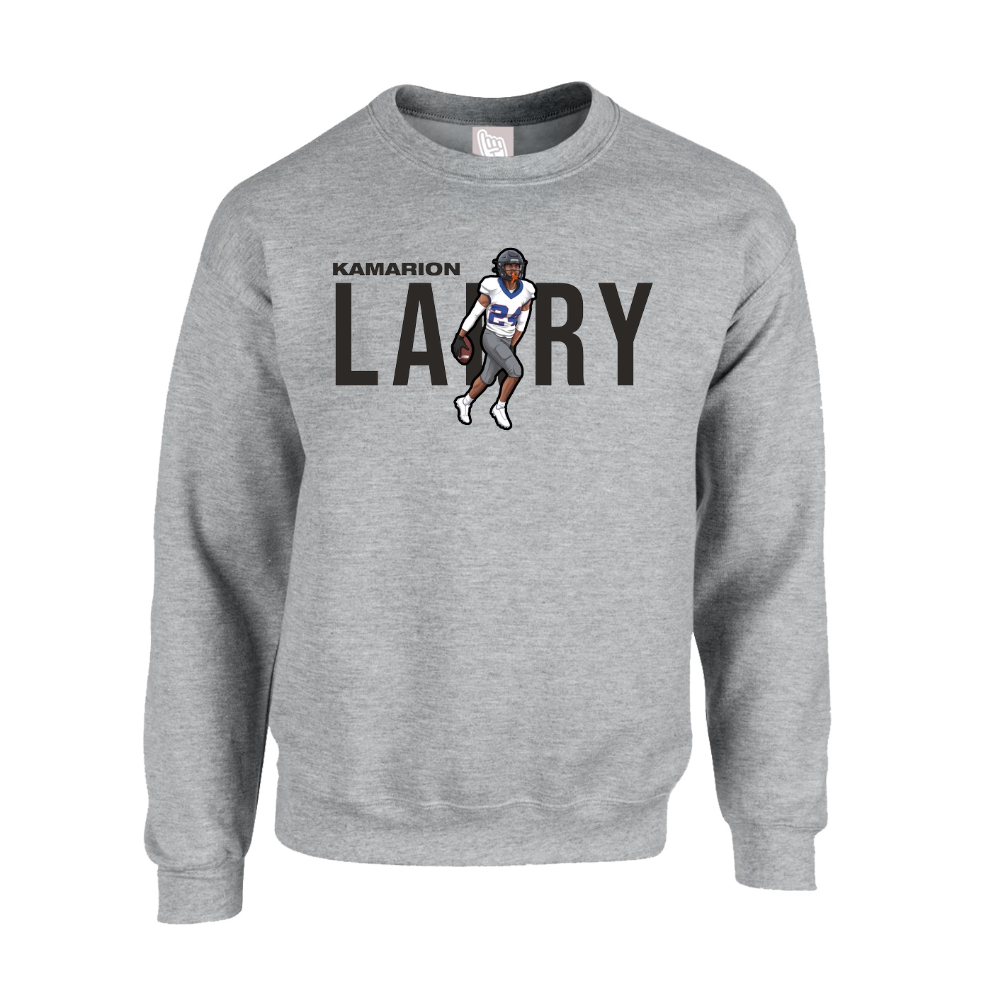 Fleece Crew — Player Name in Grey