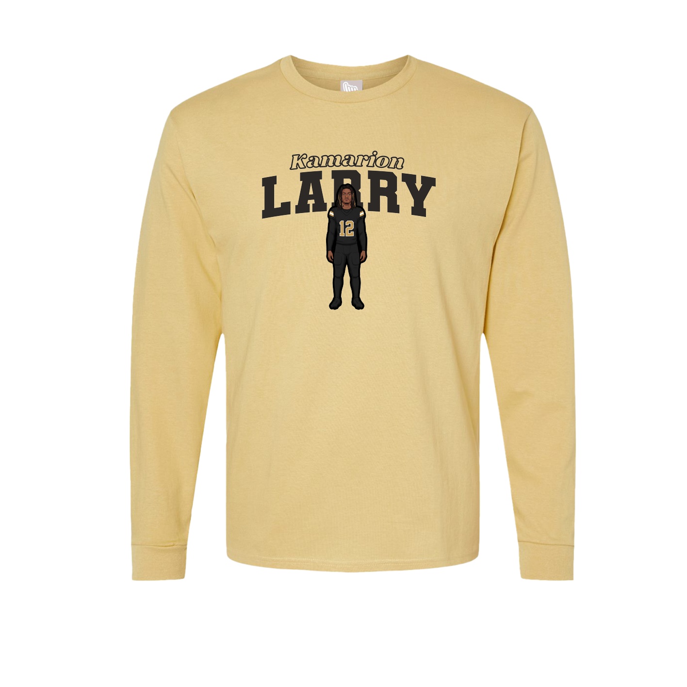 Long Sleeve Tee — Name Arch in Vegas Gold