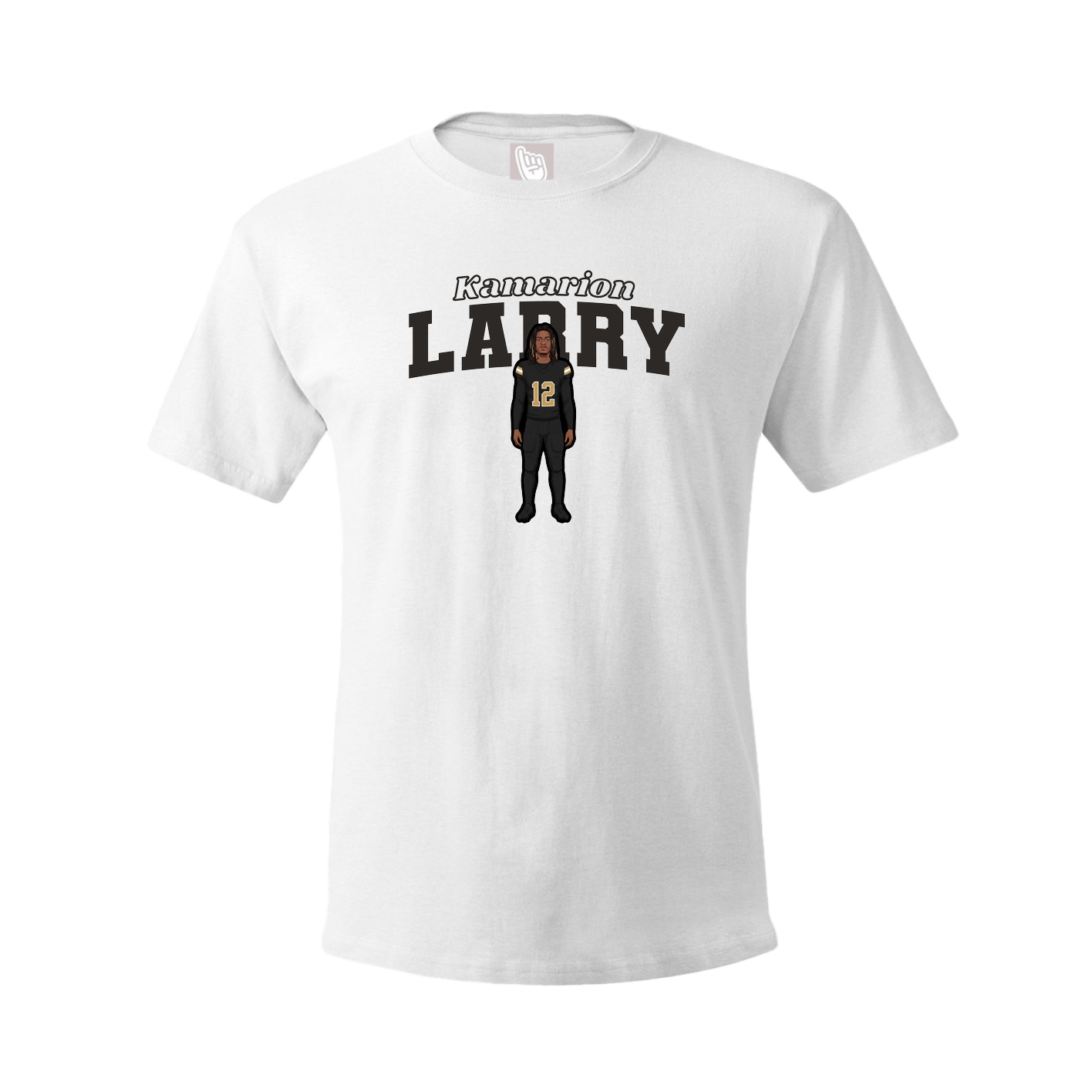 Youth Tee — Name Arch in White